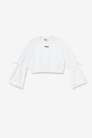 FILA Vedi Sweatshirts White,Womens Clothing | CA.GZJBYL843